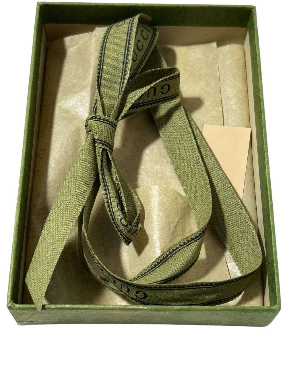 Authentic Gucci Gift Box Green Empty Storage Rectangle Small 6.5" x 4.5"